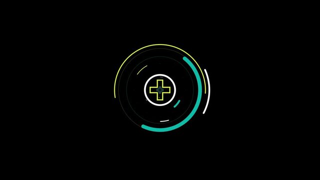 Bright Glowing Fireworks Circle Pop-Up Animation with Line Burst and Shine Effect Alpha Channel Perfect for Celebration. fireworks, blast, boom, circle, explosion, glittering.4k