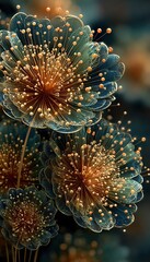 Fototapeta premium Vintage gold and green bokeh fireworks, soft festive background for New Yeara??s Eve