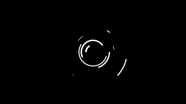 Dynamic Circle Highlight and Line Art Animation in 4K with Green Screen Background. fireworks, blast, burst, boom, circle, explosion, glittering.4k