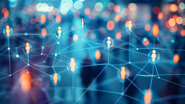 Dynamic social media connection background representing modern technology communication business collaboration pictures