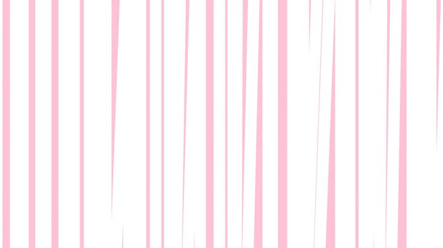 Animated pink and white vertical line composition creating a clean and dynamic visual effect.