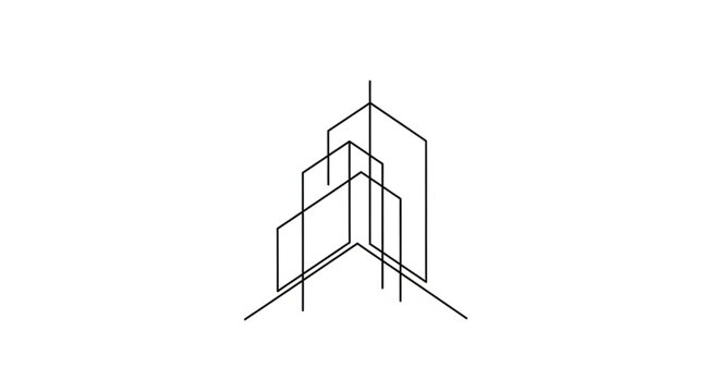 Geometric shapes in a corner.