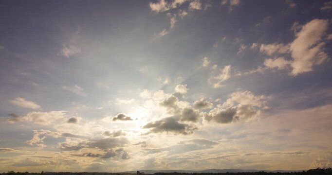 Nature video Timelapse sunset sky landscape DCI4K PRORES 422