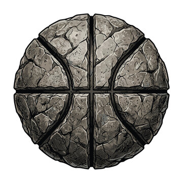 Realistische basketball  Vector Illustration | Basketball f&uuml;r T-Shirt-Design