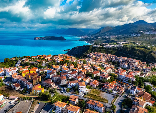 The coast at the town of San Nicola Arcella, Calabria, Italy