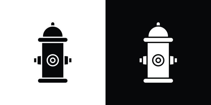 Fire hydrant icon clipart for apps and web