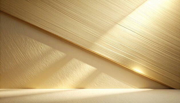 Elegant finely brushed matte brass metal texture background in soft champagne gold