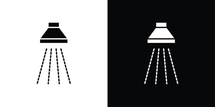 Shower down icon clipart for apps and web