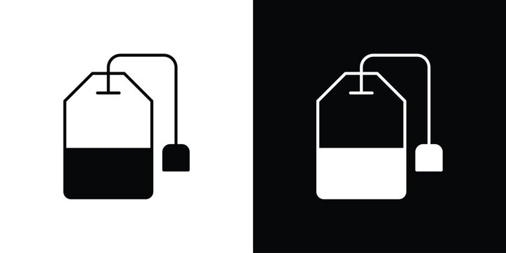 Tea bag icon clipart for apps and web
