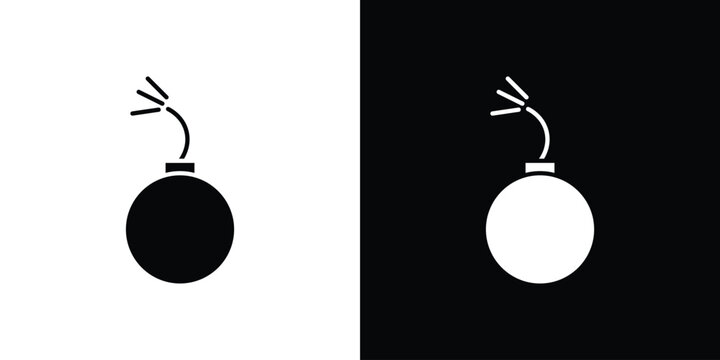 Bomb icon clipart for apps and web