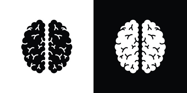 Brain icon clipart for apps and web