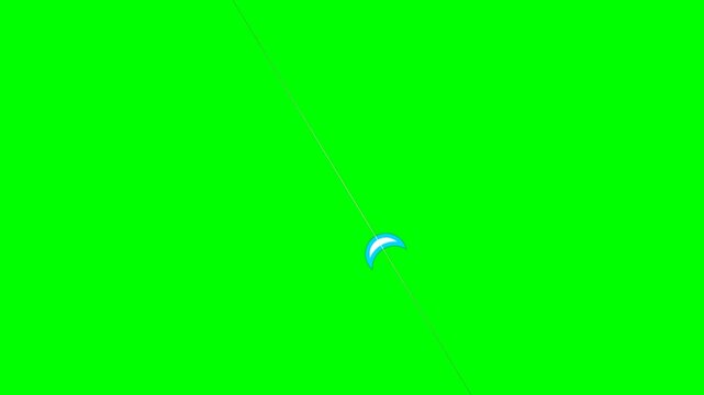 Stylized Anime Energy Slash Arc Sequence Chroma Key Green Screen 4K