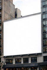 Obraz premium Empty Display Screen on Building