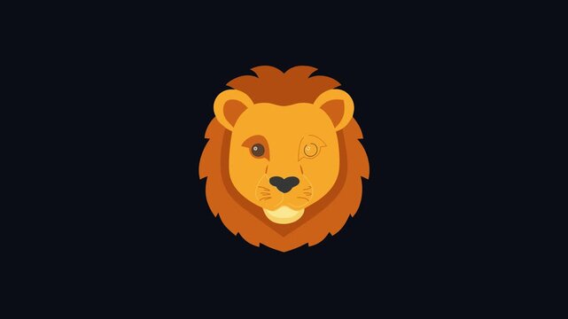  Stylish Lion Icon for animation and Fashion