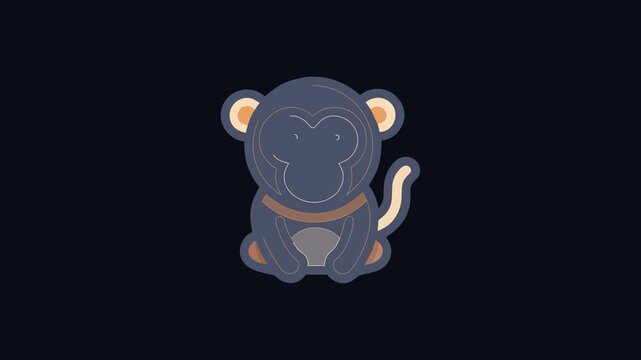  Charming Monkey Icon for Jungle Adventures