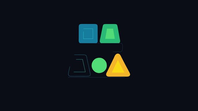  Colorful Shape Sorter Icon for Kids