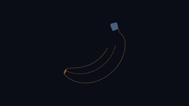  Yellow Banana Icon for Healthy Snacks