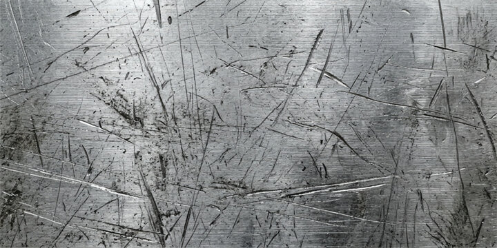 Industrial brushed metal background with visible scratches scratched background industrial metallic distressed material abstract structure construction reflective hardened machinery