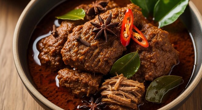 Close up view of cooked meat dish