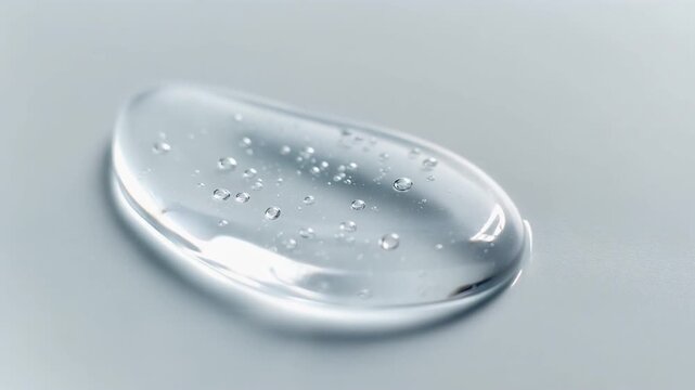 Clear Skincare Gel Macro Cosmetic Background
