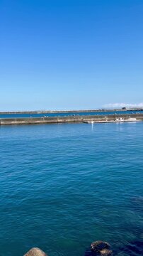 Blue Ocean and Clear Sky at Atami, Shizuoka, Japan, Seaside View