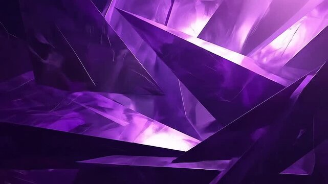 Abstract background featuring sharp geometric purple crystal shards