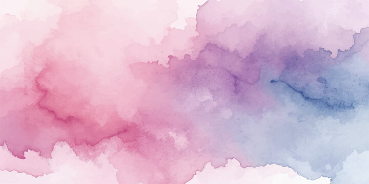 An abstract vintage watercolor background featuring soft blue clouds, a grunge paper texture, and a light smoke pattern that creates an artistic, cloudy heaven design