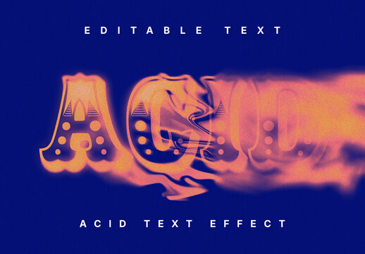 Acid Liquid Blur Text Effect