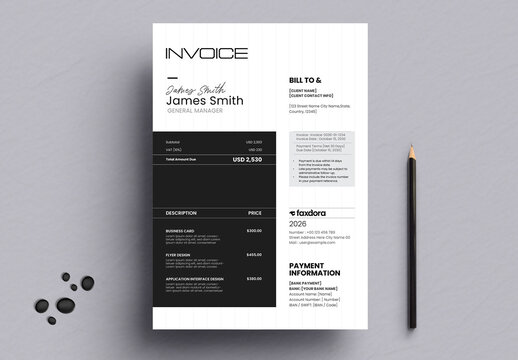 Minimal Business Invoice Template