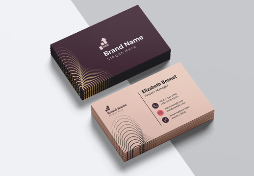 Minimal Elegant Corporate Business Card Layout