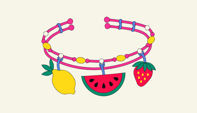 vector illustration of a bracelet 
