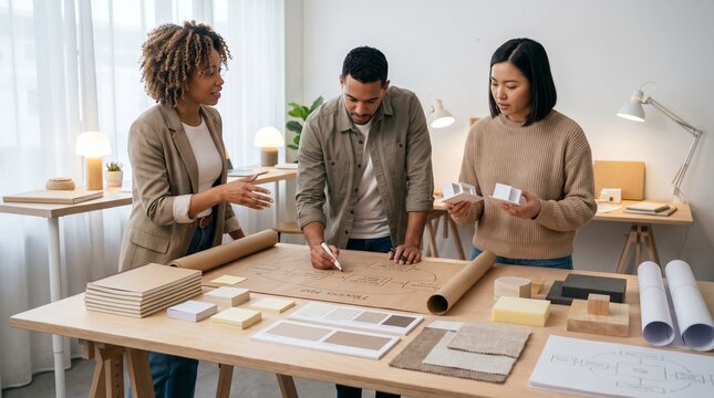 AI creative workflow workshop with sketching prototypes and team decisions