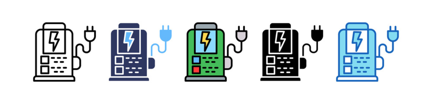 Charging Station multiple icon