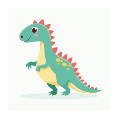 Fototapeta premium Cute cartoon dinosaur illustration