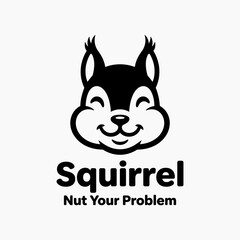 Smiling cartoon squirrel face closeup. © Muh Saputro