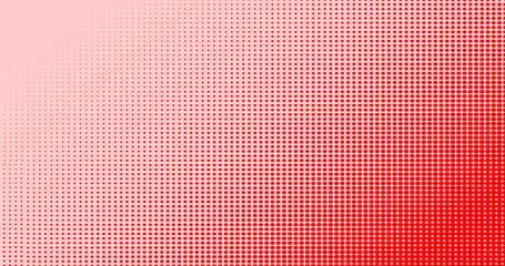 Naklejka premium Red dots pattern fading to white background abstract digital art.