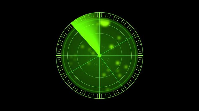 cyber sweeping radar navigation surveillance tracking sonar scanning overlay. Technology radar device with green color radar animation scan data communication system.