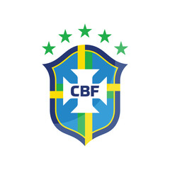 Official CBF Brazil Football National Team Shield Logo Vector Graphic