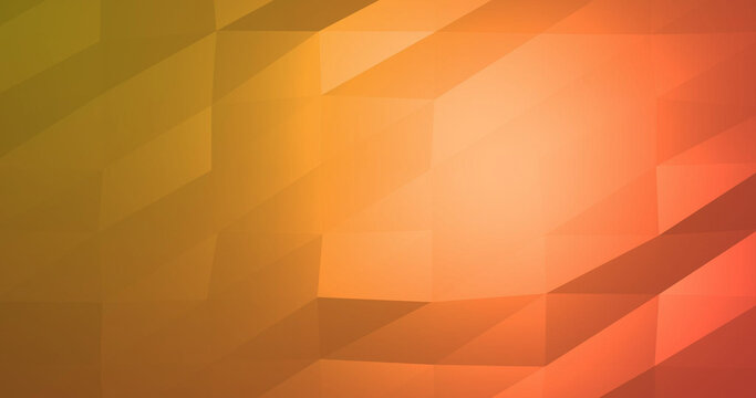 Warm geometric gradient abstract background with low poly triangles and smooth color transition.