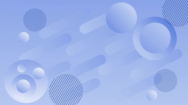 Gradient abstract minimal trendy with spheres background animation