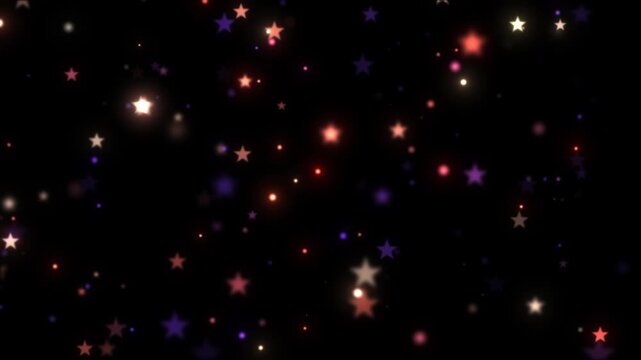 sparkle magic stars particle background light loop