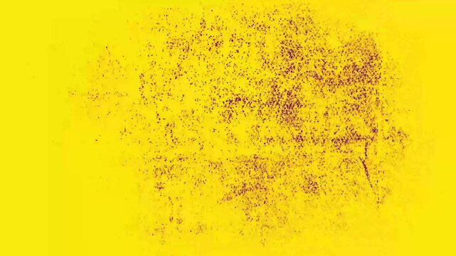 Yellow background with dark brown textured surface pattern suitable for modern art designs, backgrounds, textures, and aesthetic visual projects.
