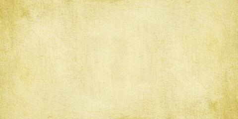 Obraz premium Light olive yellow vintage paper background texture with dark grunge borders and subtle vertical canvas lines. Light olive yellow background, weathered vintage appearance