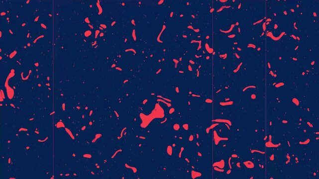 Abstract coral pink wormlike shapes on dark blue background for modern designs. Ideal for digital art, backgrounds, and artistic concepts.