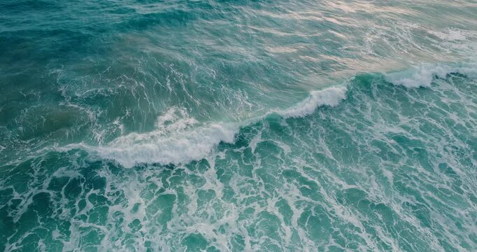 waves on the beach