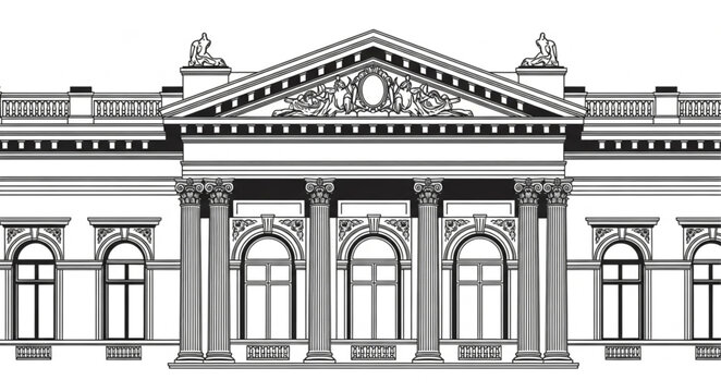 vector illustration of a building