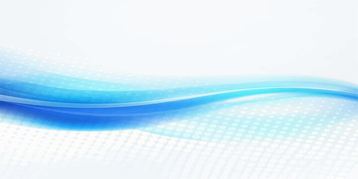 Abstract blue wave background with a subtle white grid pattern creating a sense of flowing movement and modern design.