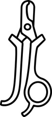 Pet Nail Clippers Icon - Grooming Tool Outline © Matcha