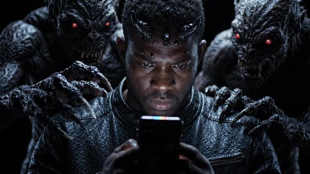 Demonic Influence Overwhelms Man Addicted to Smartphone and Digital Temptation