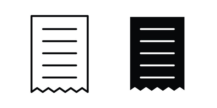 bill receipt icon ai